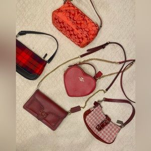 Red Vintage Coach Purses - DROPPING SOON!